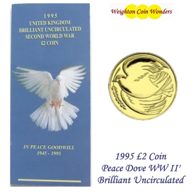 1995 BU £2 Coin Pack - WWII 50th Anniversary 1995 BU £2 Coin Pack - WWII 50th Anniversary